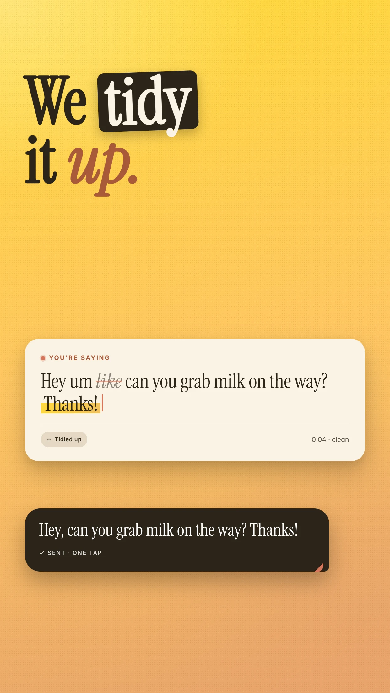 Yaps: AI Voice Typing Keyboard screenshot