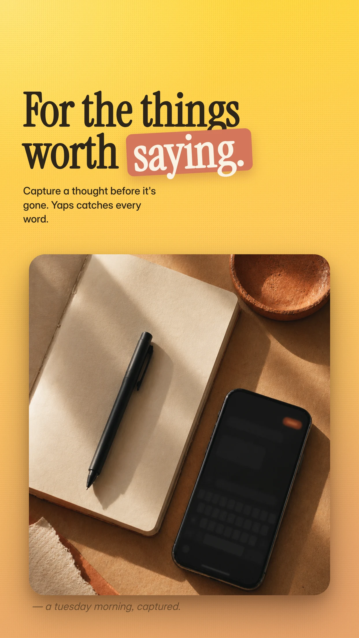 Yaps: AI Voice Typing Keyboard screenshot